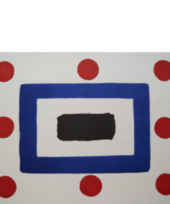 LITHOGRAPH - Eight Red Dots