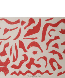 Woodcut - Untitled - Red