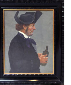 ORIGINAL FRITZ SCHNITZLER (German, 1851 - 1920) - Portrait of a man with bottle