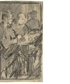 ORIGINAL KEES VAN DONGEN - Café scene harbor Rotterdam