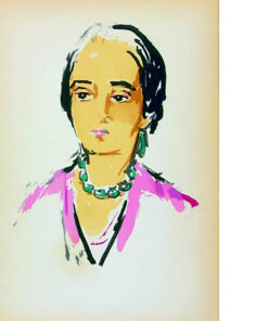 POCHOIR KEES VAN DONGEN - Tete de femme