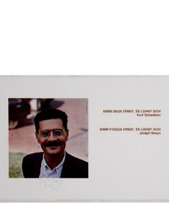 OFF SET PRINT JOSEPH BEUYS - Nimm Foggia ernst, es lohnt sich