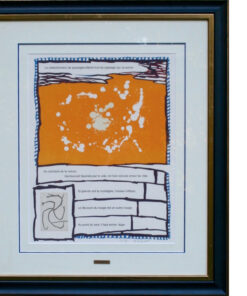 LITHOGRAPH WITH COLLAGE - 5 dans ton oeil