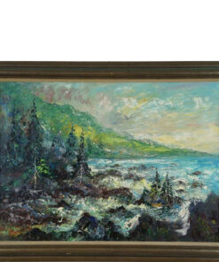 ORIGINAL JAN MAKKES (Dutch 1935 - 1999) - Rocky coastline