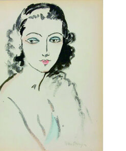 POCHOIR KEES VAN DONGEN - Portrait de femme