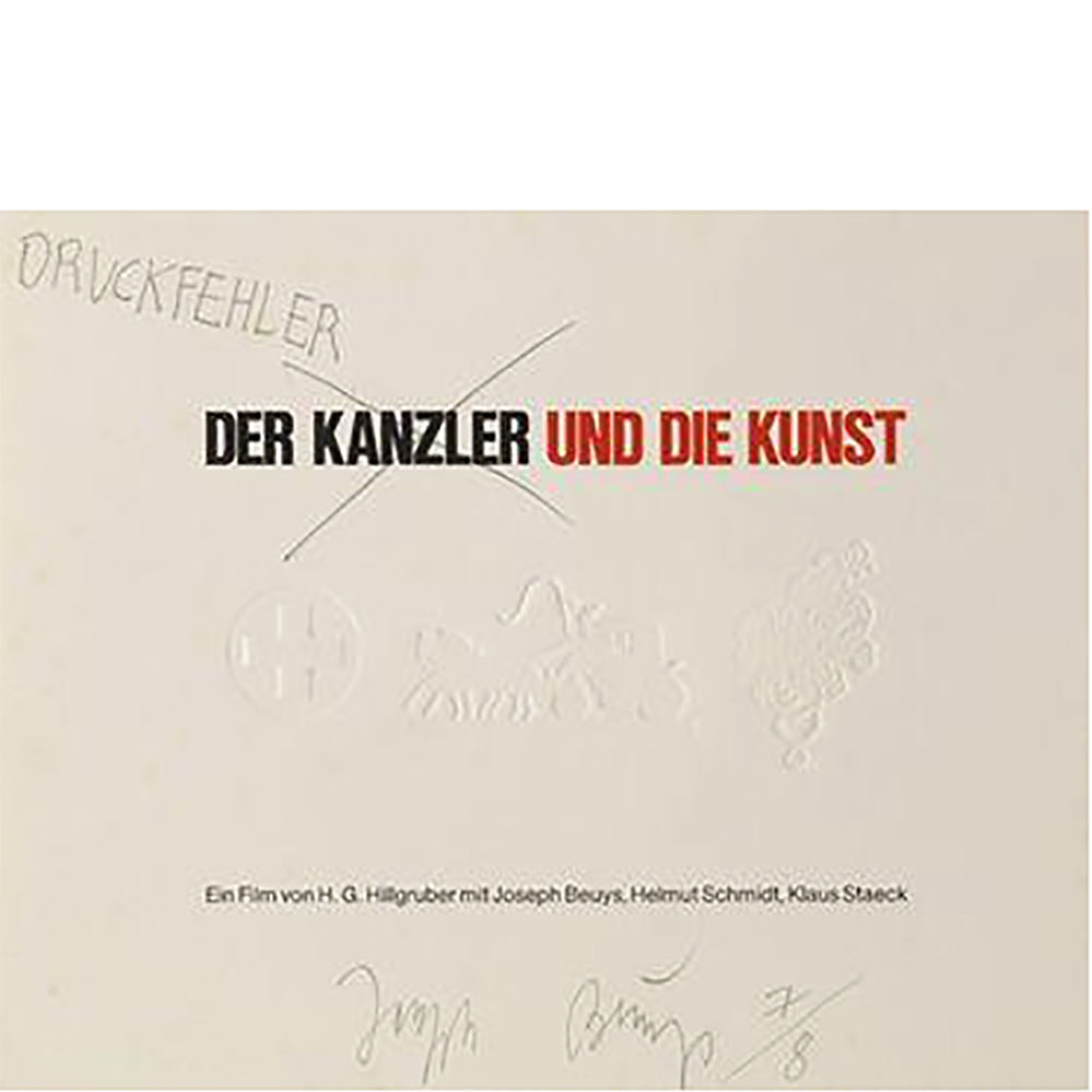 TYPOGRAPHIC JOSEPH BEUYS - Der Kanzler und die Kunst